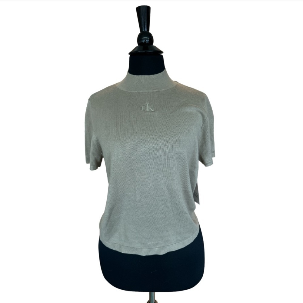 Khaki Green Calvin Klein Top
